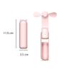 Mini Small Pocket Fan Solid Color Cooling Hand Fan Portable Handheld Fan  Outdoors