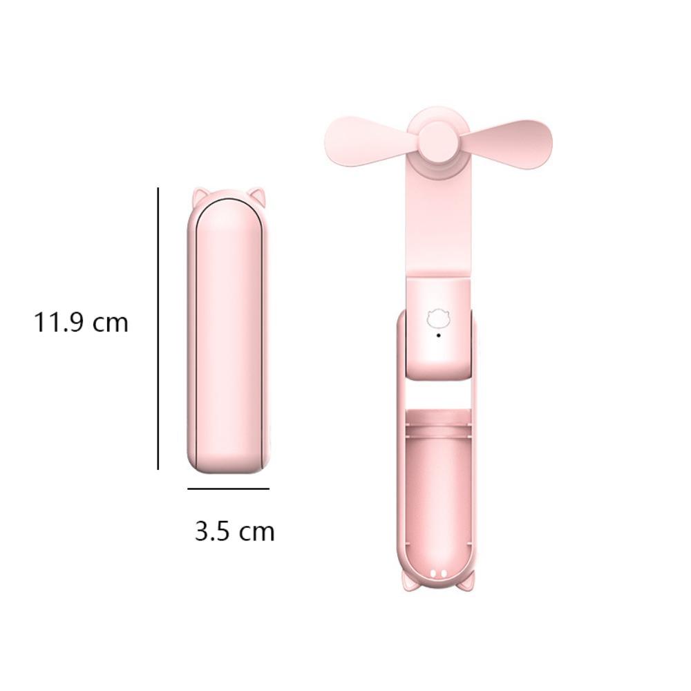 Mini Small Pocket Fan Solid Color Cooling Hand Fan Portable Handheld Fan  Outdoors