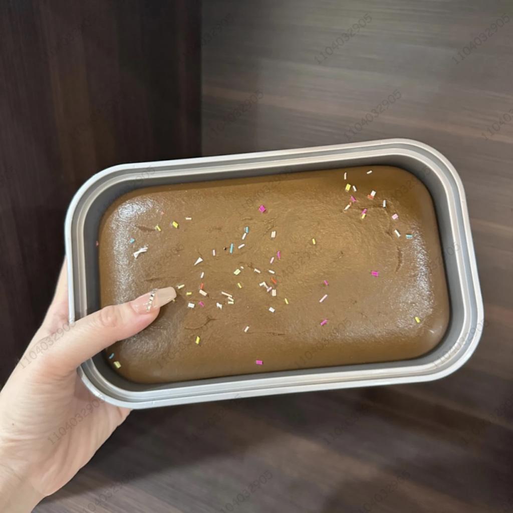 Sticky Box Cake Squishy Toy Slow Rising Squeeze Toy Butter Ice Cream Box Squishy Fidget Toy Anti Stress Release Hand Relax Gift