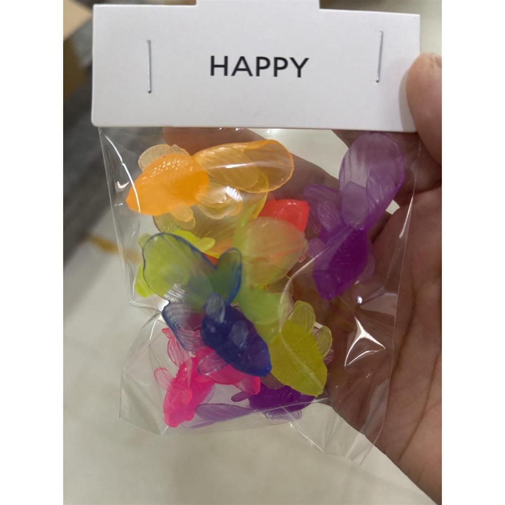 10db/készlet Gyerek puha gumi aranyhal baba fürdőjátékok gyerekeknek szimuláció mini aranyhal vízi totyogó vidám strand ajándékok