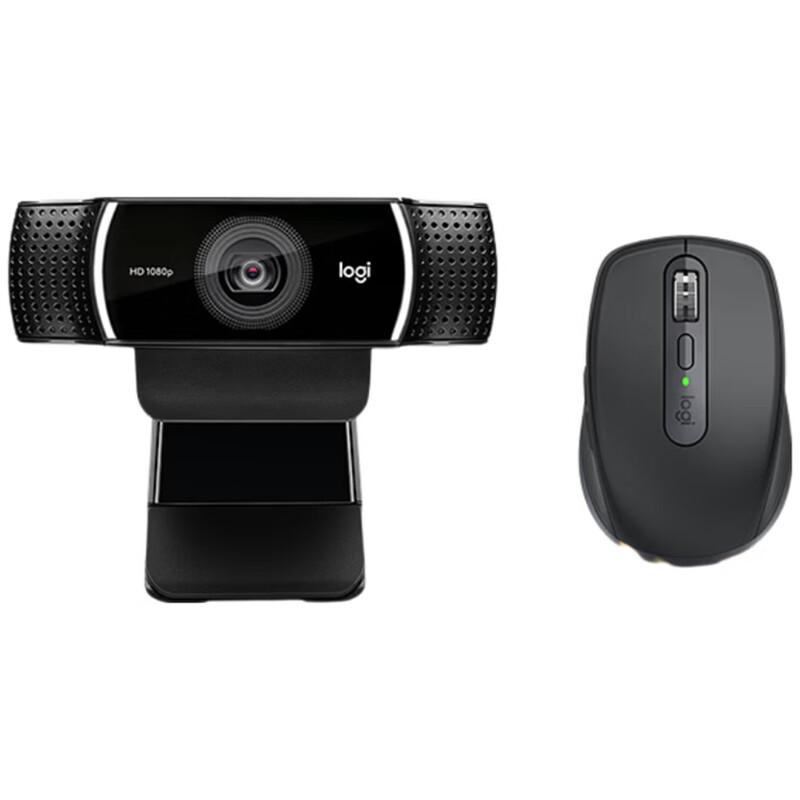 Logitech MX Anywhere 3S Wireless Mouse and C922 Pro Webcam Bundle
