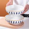 Qianye Hand-Painted Underglaze Ceramic Soup Bowl