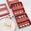 J Creative Stainless Steel Dessert Spoon & Fork Set - Lollipop, Donut, Macaron Design (4-Pack, Color Box)
