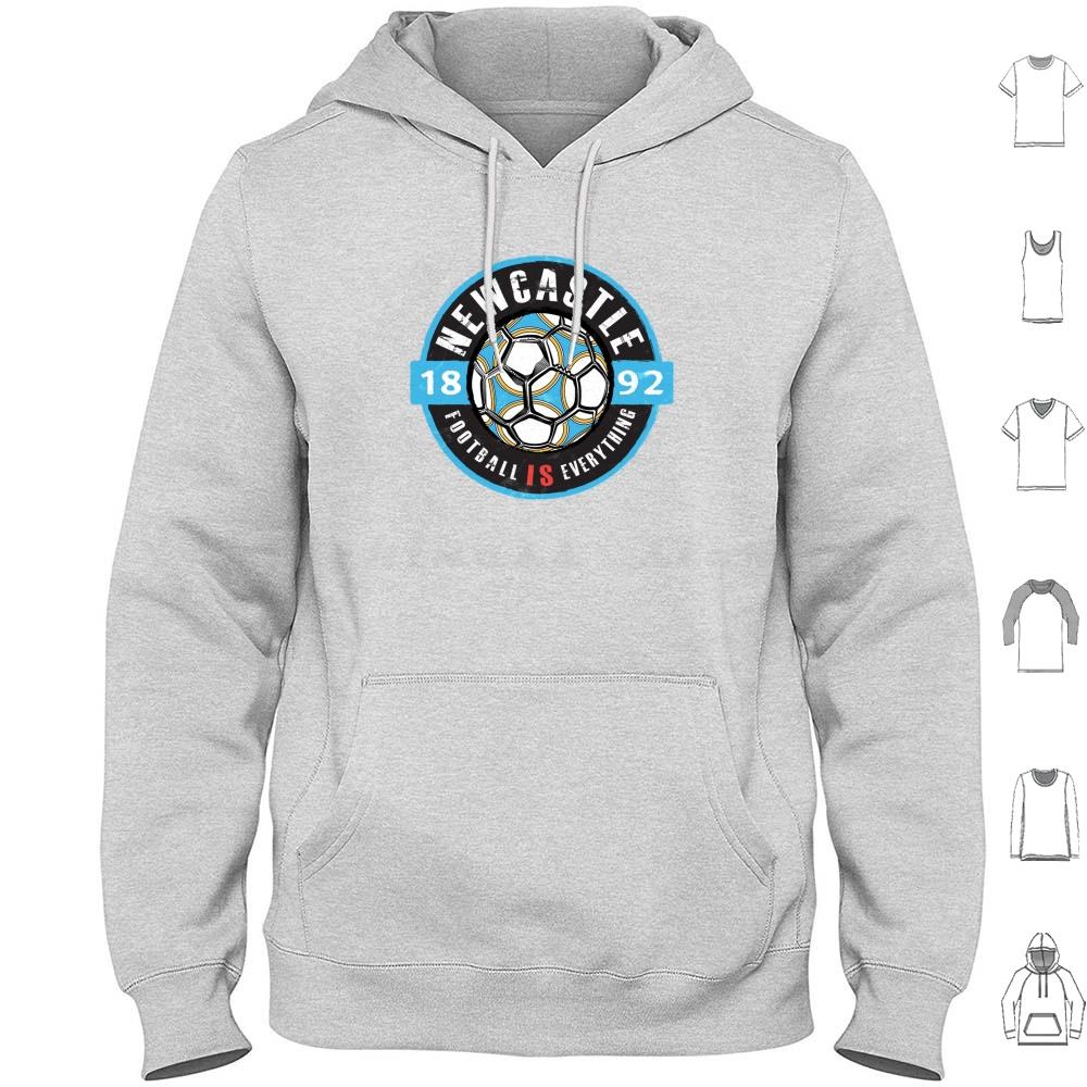 Football Is Everything-Fan Vintage Hoodies Long Sleeve Soccer Football Fan Idea Retro Vintage Distressed Lion English