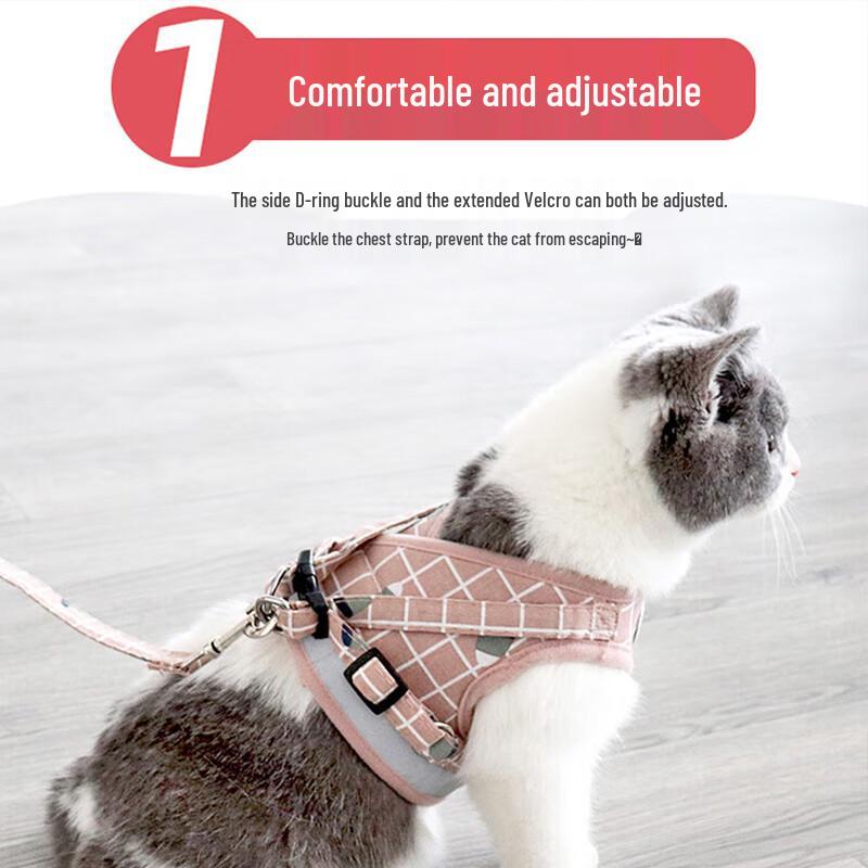 Katzen Geschirr mit Leine Set