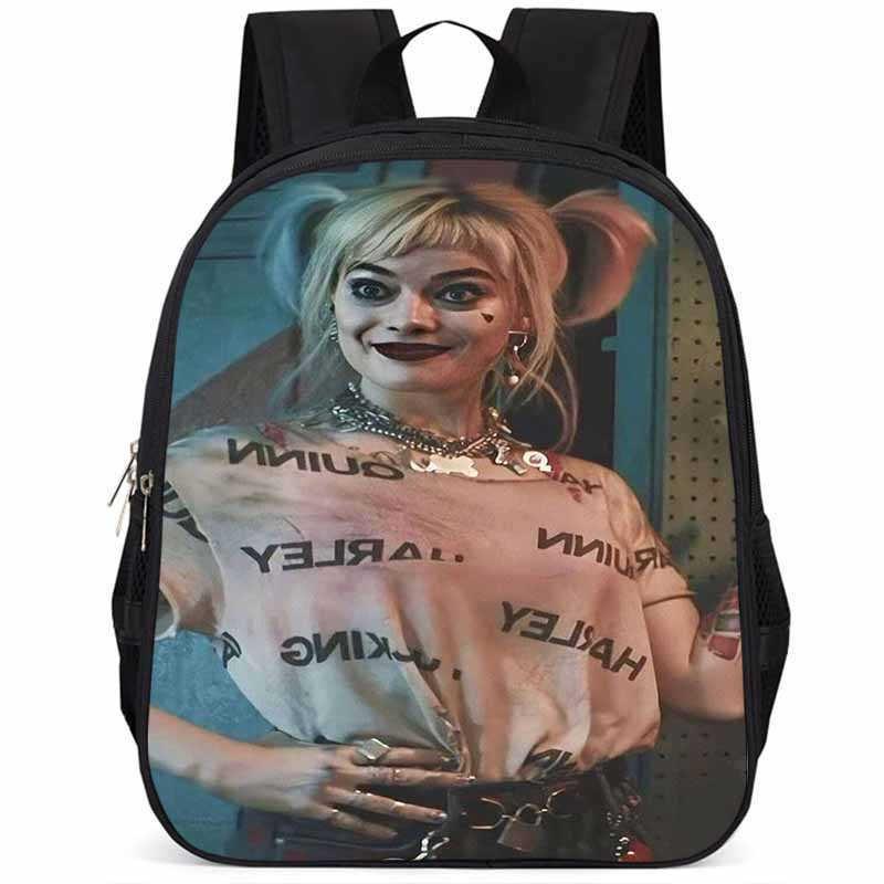 Spacious 15 Inch Harley Quinn Backpack Large Capacity Lightweight Oxford Fabric