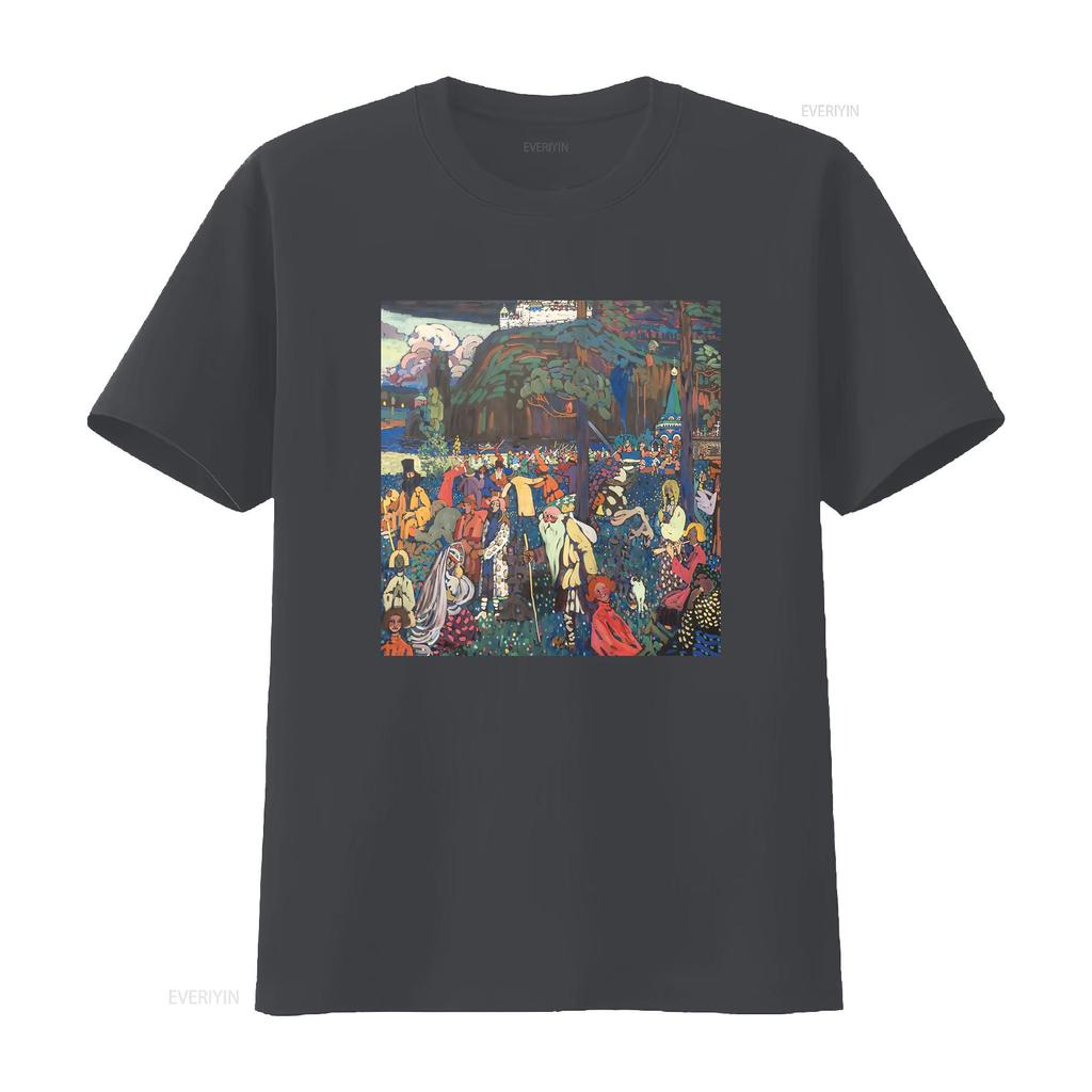 Colorful Life Das Bunte Leben Wassily Kandinsky T Shirt Art Fine For Her Him Lover Vintage Stylish Homme Soft Stretched