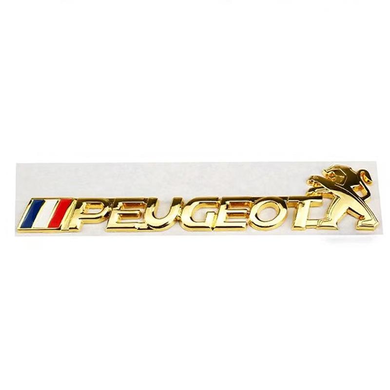 Car Emblem Sticker Accessories For Peugeot 206 307 308 207 3008 208 407 508 2008 5008 301 406 408 607 4008 Rifter RCZ 107 106