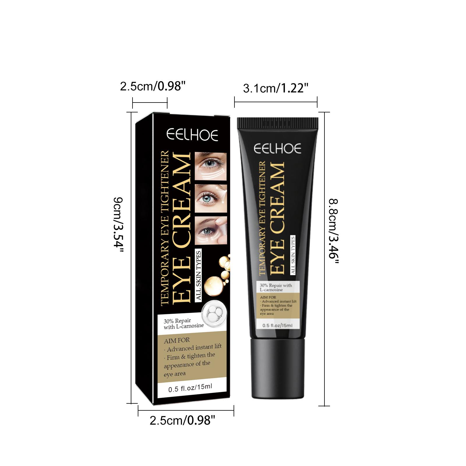EELHOE Eye Firming Cream for Dark Circles Removal Anti Bags Under the Eyes Moisturizing Eye Contour Nourishing Eye Repair Cream 1PCS