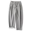 Gray Straight-Leg Sweatpants for Men, Fleece-Lined and Thickened for Winter, Warm and Loose-Fitting Casual Wide-Leg Sweatpants