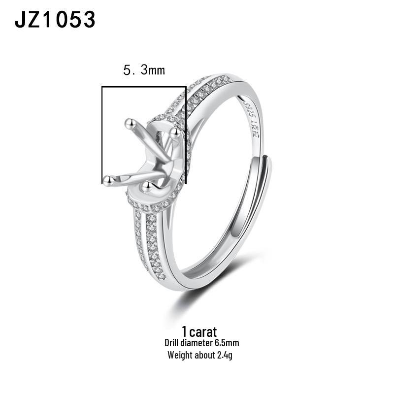 Tingxiang Versatile DIY S925 Sterling Silver Openable Ring Blanks - Multiple Styles