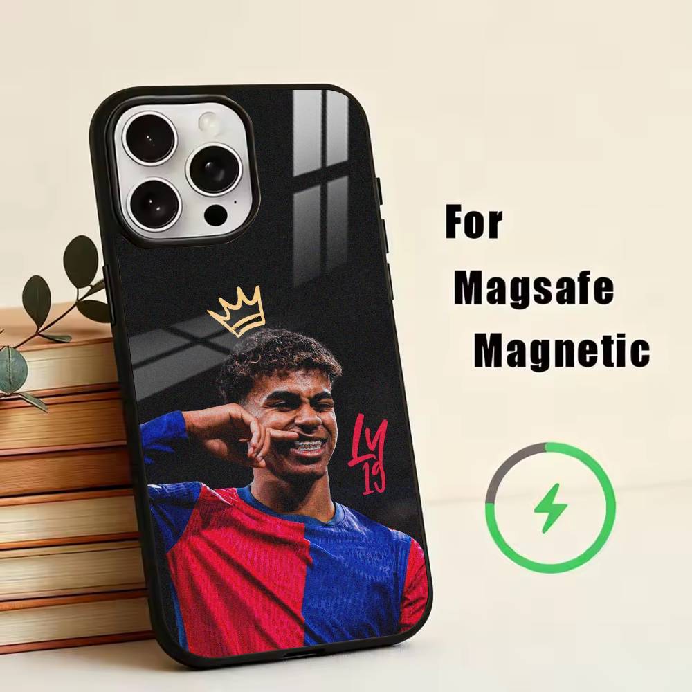 L-Lamine Y-Yamal Handyhülle Für iPhone17,16,15,14,13,12,11 Plus,Pro Magnetisch Für Magsafe Kabelloses Laden