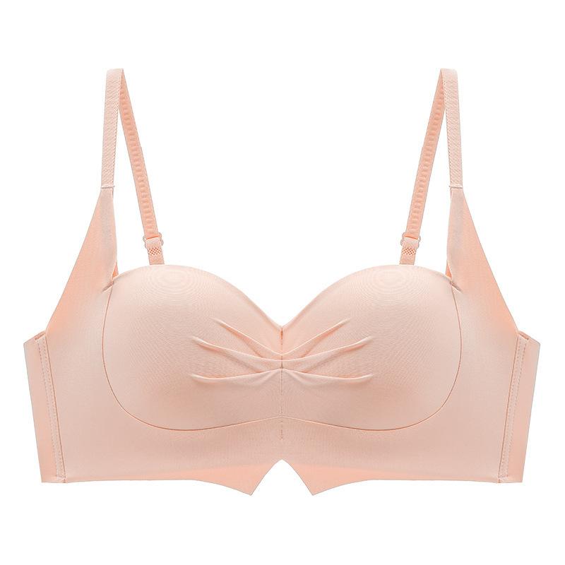 Half cup comic chest underwear women's small breasts gather and show large three-dimensional seamless upper support thickened bra underwear women