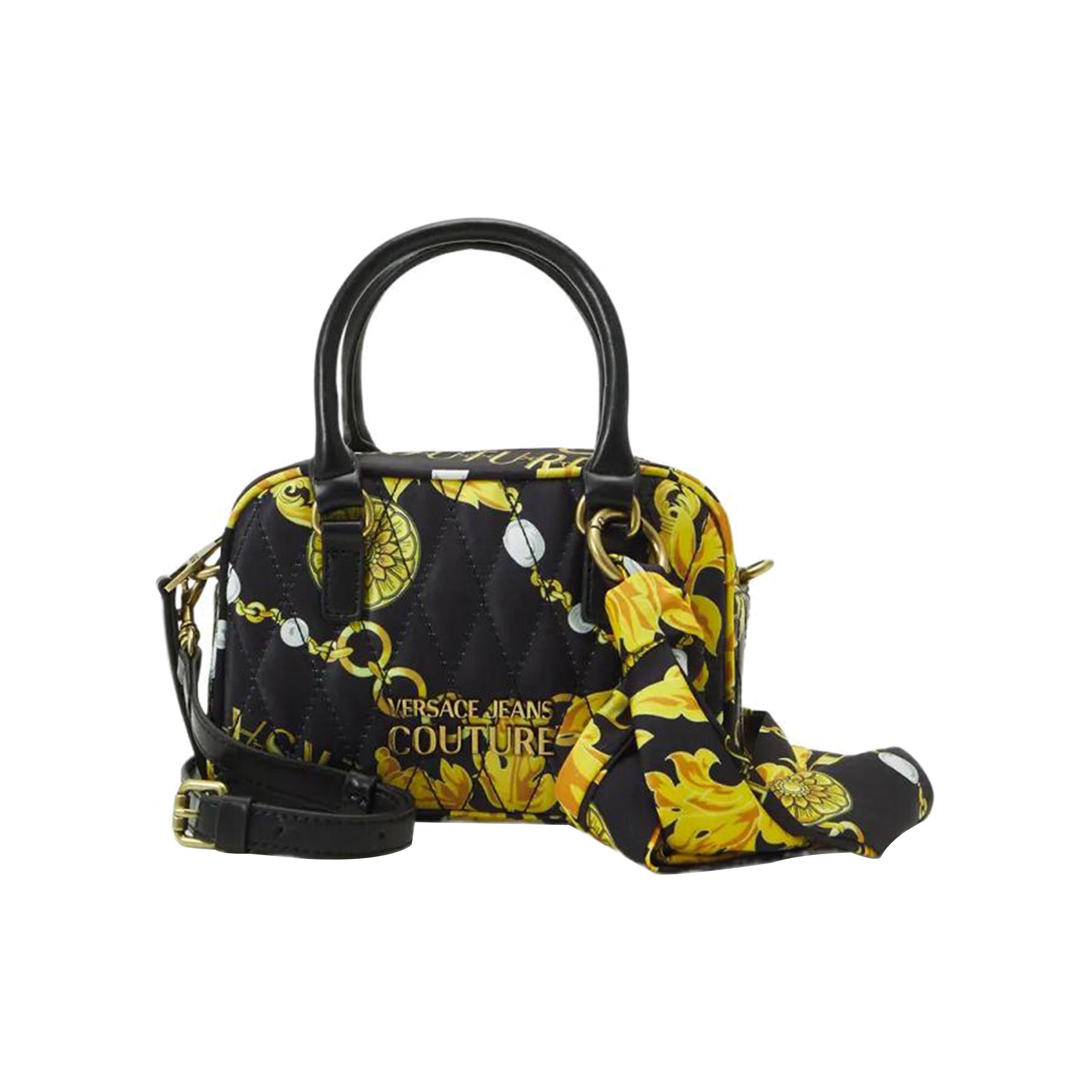 

Versace Jeans Couture Baroque Pattern Logo Zipper Tote Bag Women Tote Bags Black 75VA4BALZS804G89 Basic Set (Bag+Dust Bag)