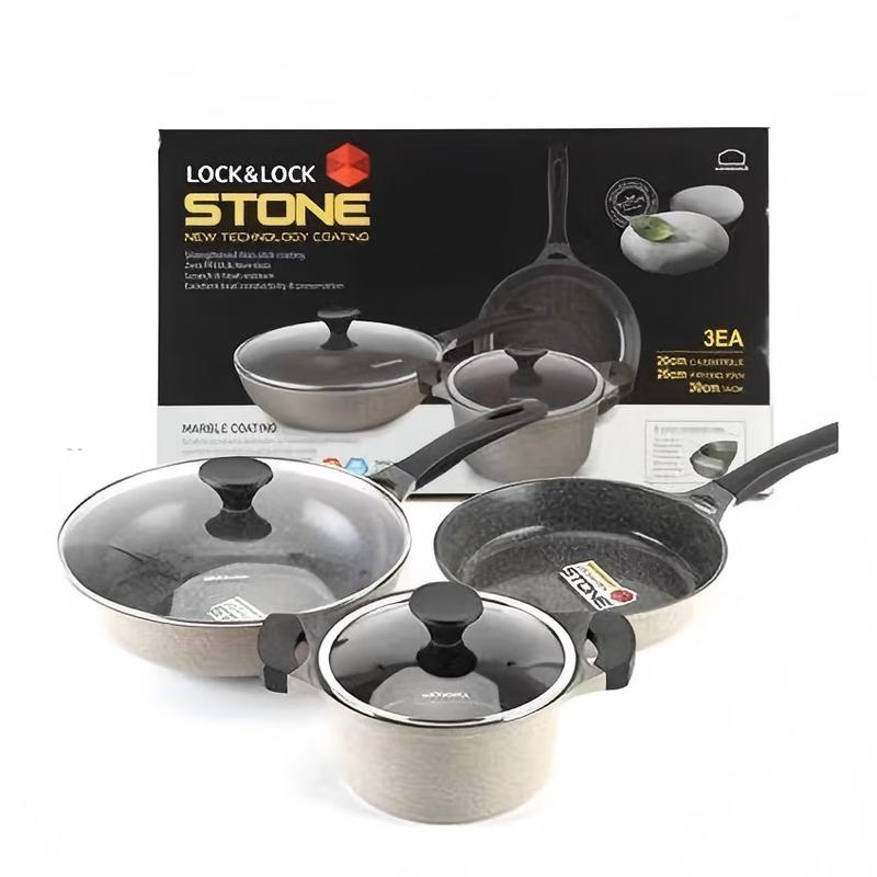 

LocknLock 3-Piece Cookware Set