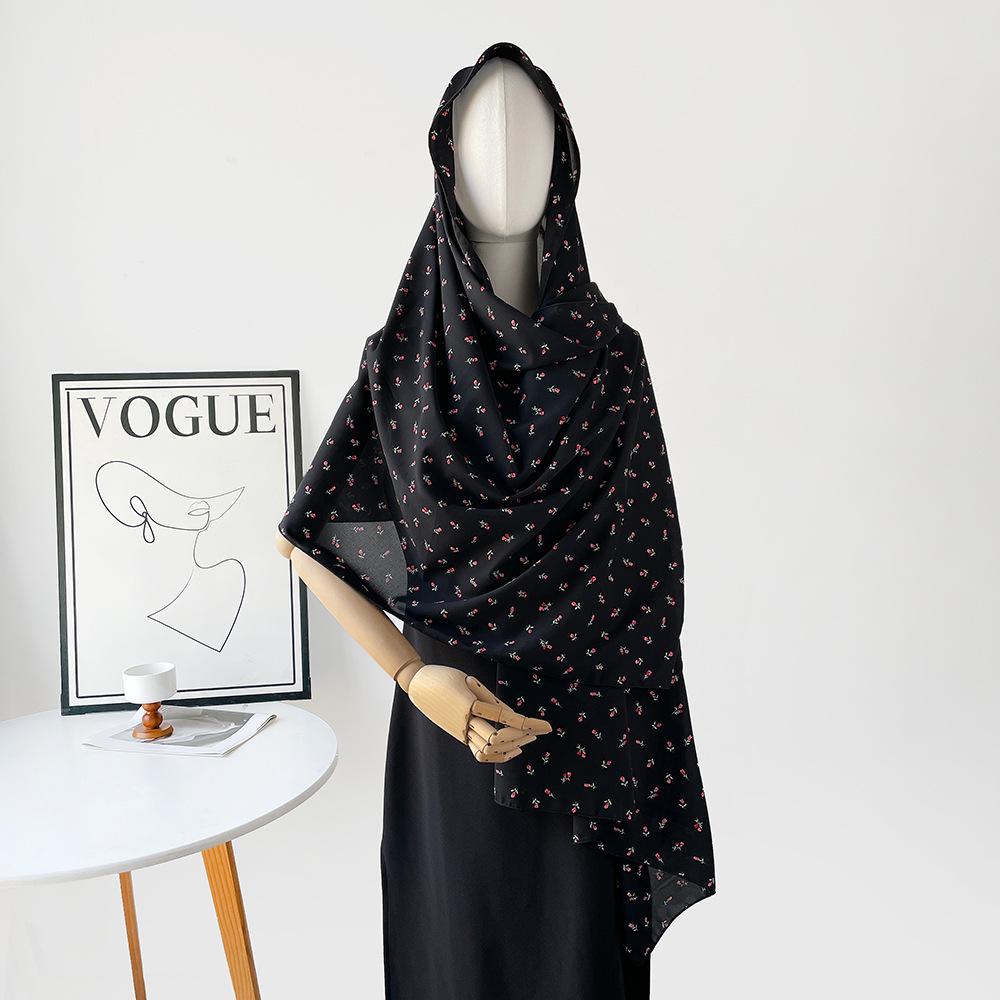 New Shawl Silk Scarf Women's Summer Sunscreen Yarn Scarf Shawl with Organza Long Scarf
