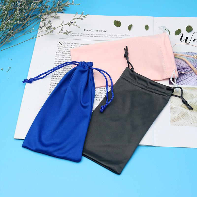 Microfiber Eyeglasses Bag Sun Bag Portable Cloth Bag Sunglasses Sunglasses Bag Simple Loading Glasses Storage Bag