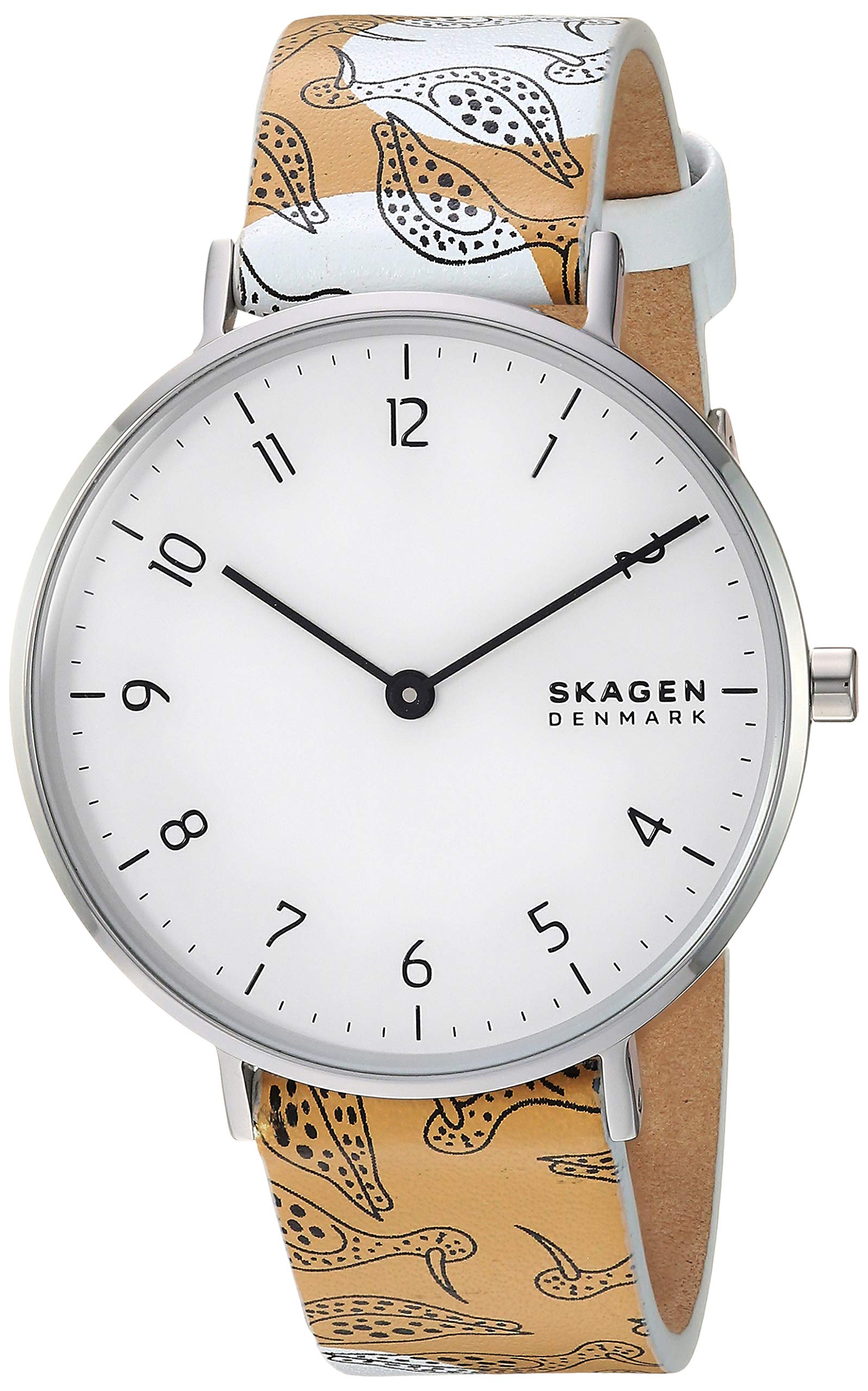 

Skagen Aaren SKW2780 Tan Leather Japanese Quartz Fashion Watch Women s