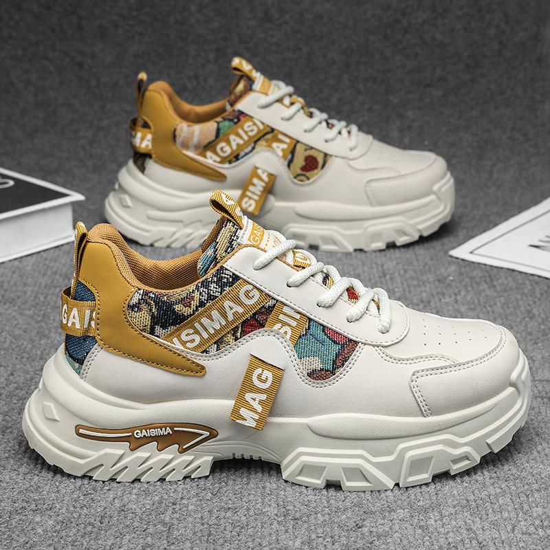 New Fashion New Men's Fashion Casual Low Top Sports Shoes Students Thick Sole Comfortable Sneakers Boys Male Classic Breathable Basketball Shoes