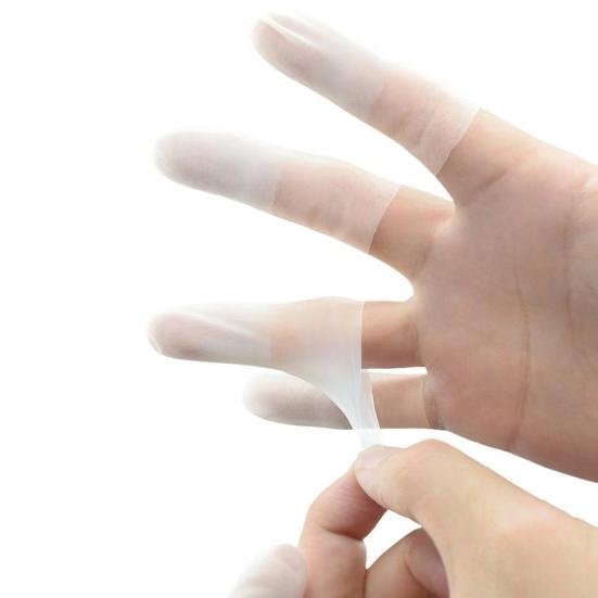 50/100/500/1000Pcs Disposable Latex Finger Cot Waterproof Finger Protector Sleeve Crafting Nail Art Cracking Pain Relief Fingertips Thumb