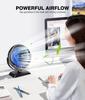 JZCreater Quiet USB Desk Fan with Angle 3 Speed USB Mini Heatstroke Suitable for and Car 360° Adjustment, Settings, Ultra-Low Noise, Powered,