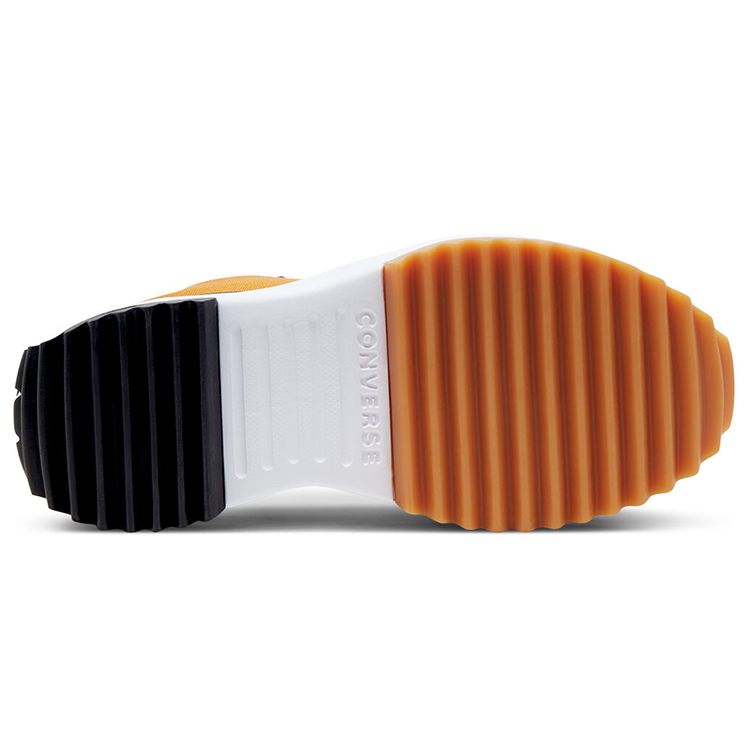Converse Run Star Hike High Saffron Yellow Unisex Sneakers White Black 168893C