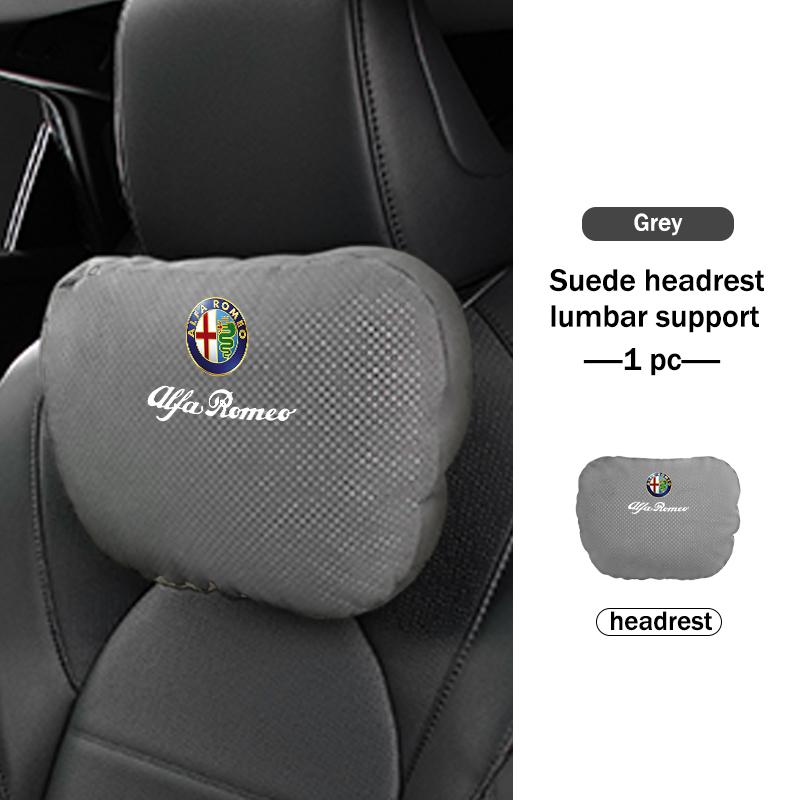 

For Alfa Romeo Car Neck Pillow Head Support Pad Driver Seat Headrest Waist Support Mat 159 Giulietta Giulia 147 Mito 156 159 166