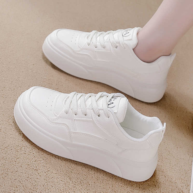 Fashion With Lacing Thick Sole Sports Walk Flats Sneakers For Sports Sale Woman Shoes Models Sapatilla Design Luxo Zapato Tenia