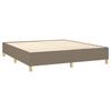 Maison Exclusive - Sommier à lattes de lit avec matelas Taupe 180x200 cm Tissu