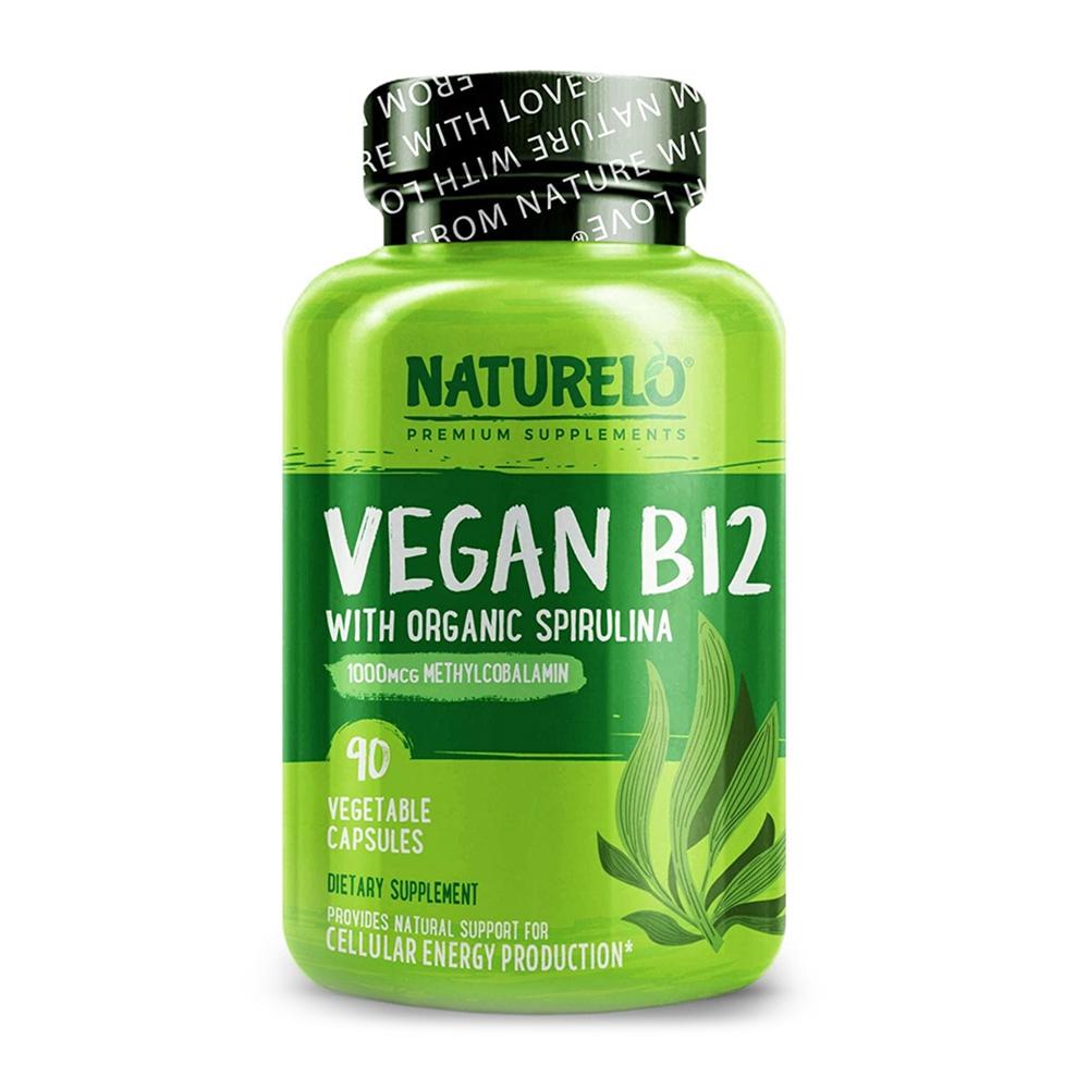 

Vegan B12 with Organic Spirulina, 90 Vegetable Capsules