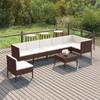 Day and Night - Day and Night Garden Furniture Set 8 Pieces and Brown Synthetic Rattan Cushions