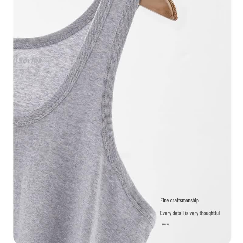 Lonsa Men's Pure Cotton Sleeveless Undershirt Vest
