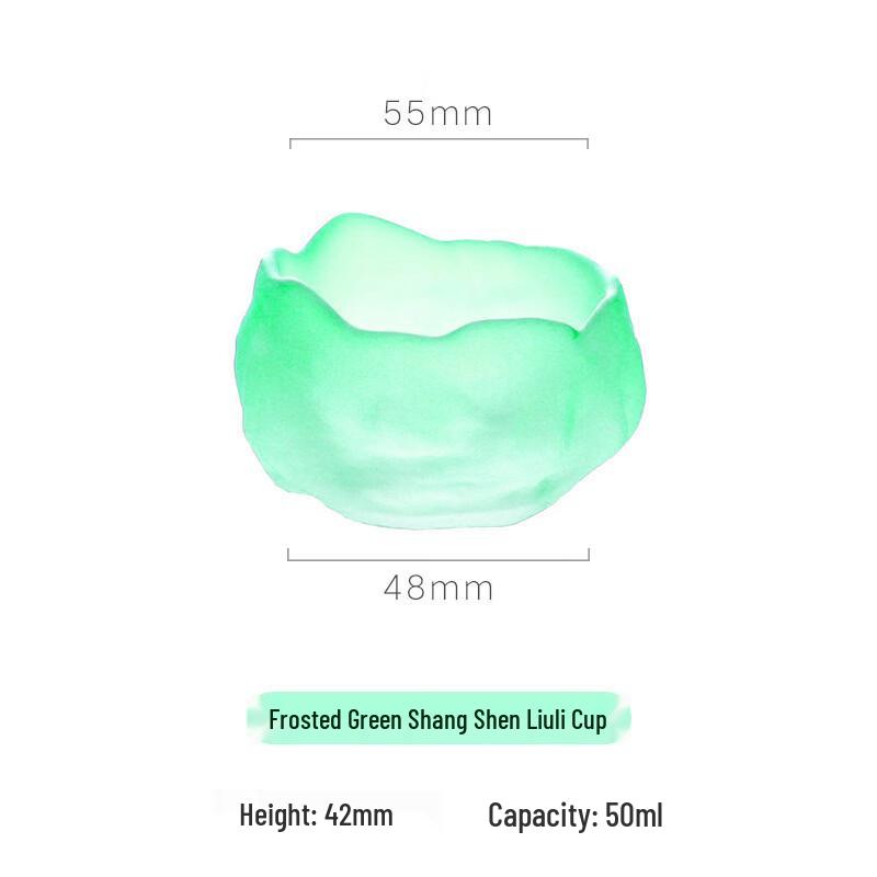 

Japanese Style Frosted Glazed Glass Tea Cups Set