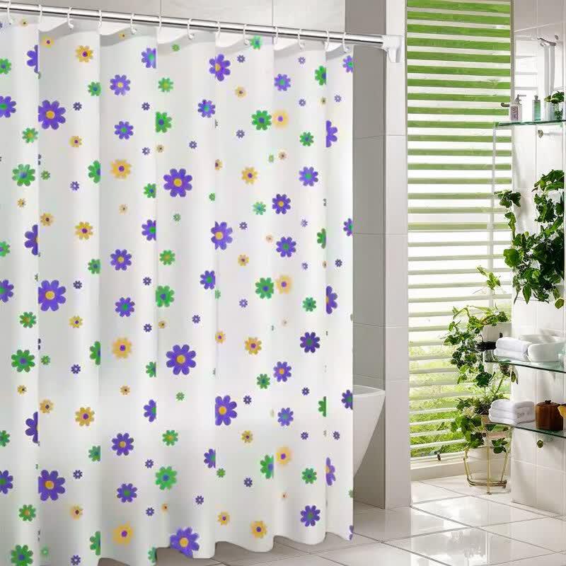 LIEI PEVA Waterproof Shower Curtain