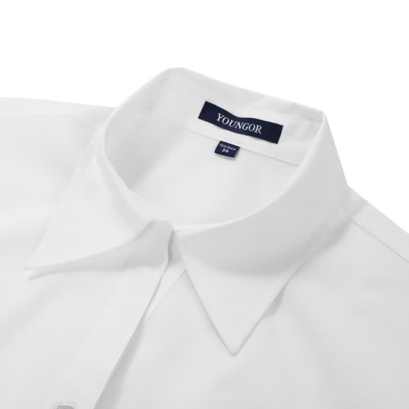 YOUNGOR Women's Summer Business Casual Short Sleeve Shirt