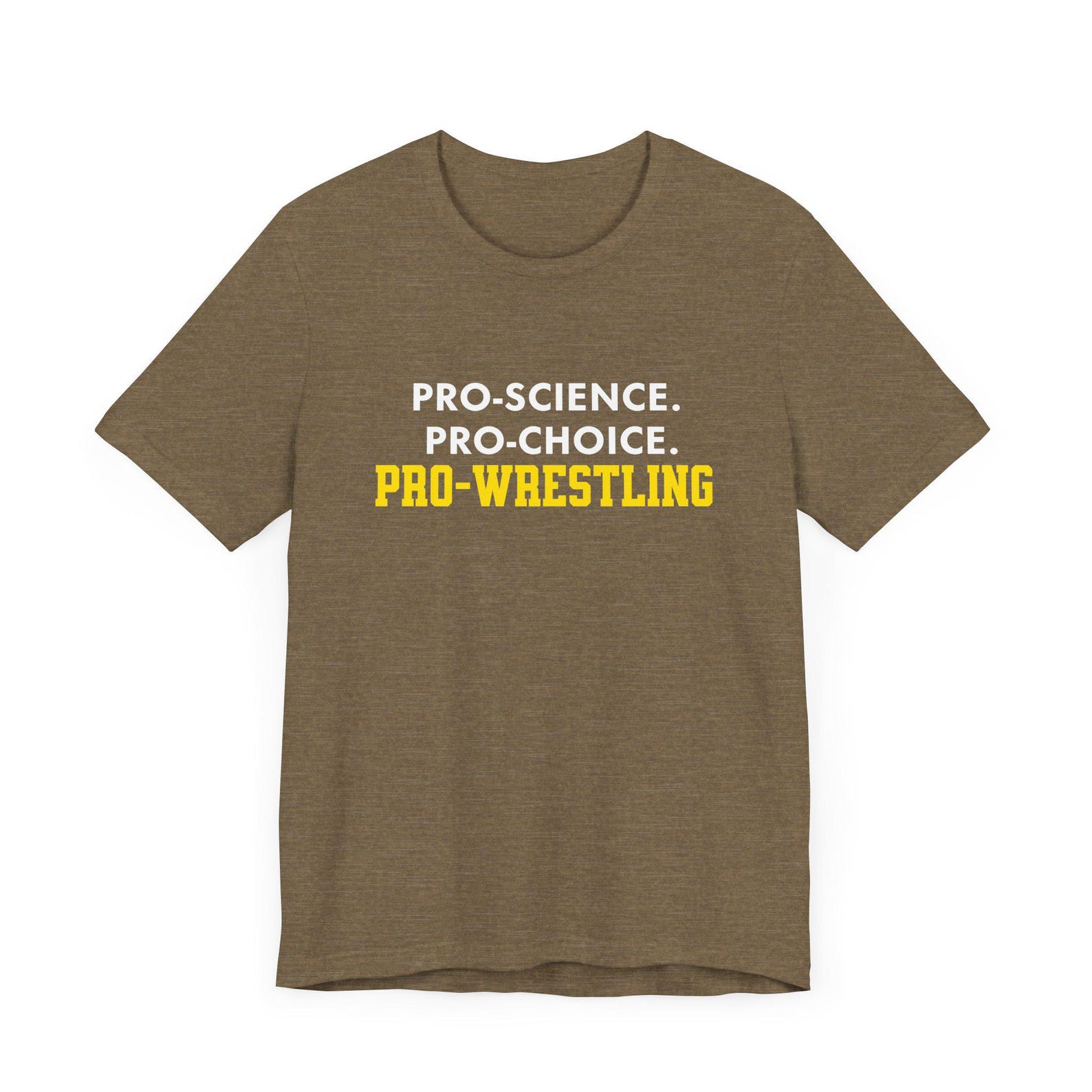 Vintage Inspired Funny Wrestling T-Shirt, 70s 80s Pro Science Pro Choice Tee, Wrestling Fan Gift, Unisex Jersey Short Sleeve Shirt S