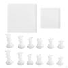 1Set Chessboard Chess Pieces Epoxy Silicone Resin Casting for Checkerboard Making DIY