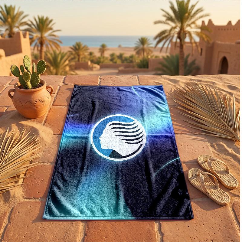 Asciugamano da Spiaggia in Microfibra con Stampa Atalanta FC Asciugatura Rapida Assorbente Grande per Spiaggia Nuoto Viaggio