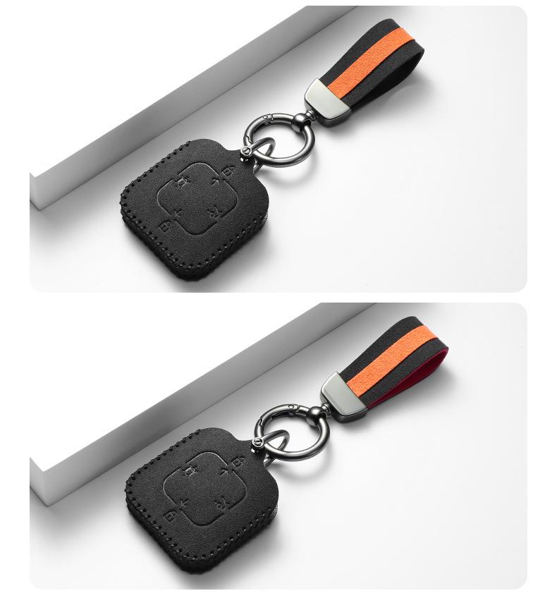High-Quality Suede Key Case and Keychain for Zeekr 001/007/X/7X Bluetooth Models