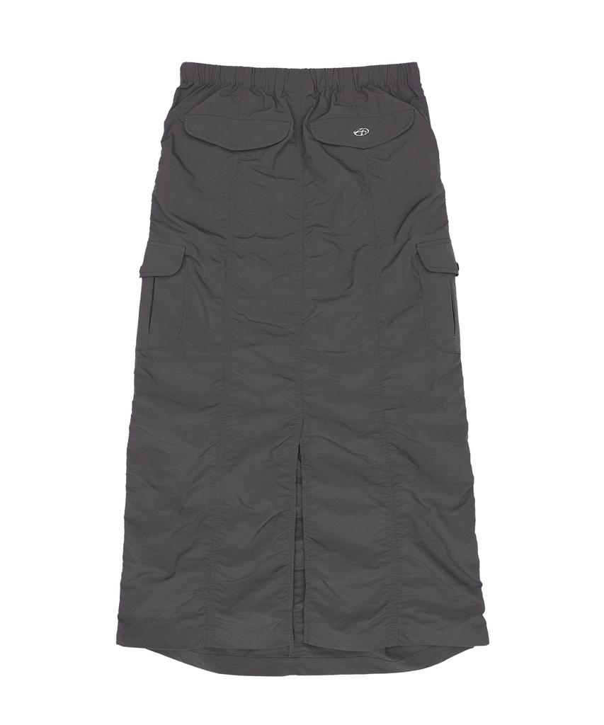 AMES-WORLDWIDE Two Pocket Cargo Skirt Charcoal (Am2Esfpa90A)