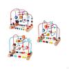Bead Maze Puzzle Toy Fine Motor Skills Wooden Educational Abacus Circle for