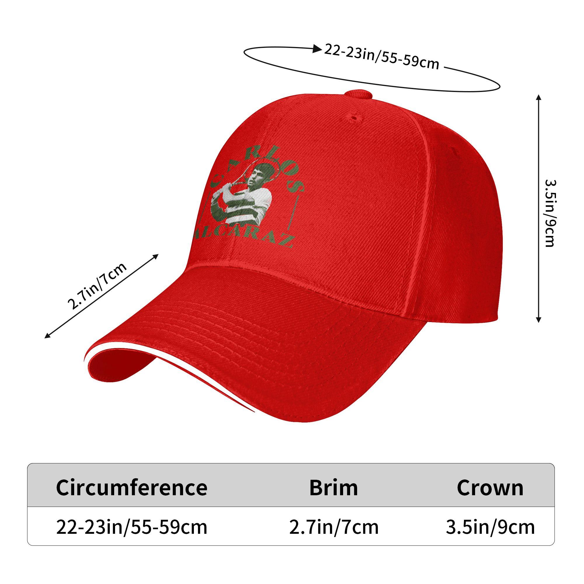 Summer Carlos Alcaraz Baseball Cap Outdoor Sports Streetwear Design Sun Trucker Hat Unisex Unisex Breathable Snapback Cap as picture