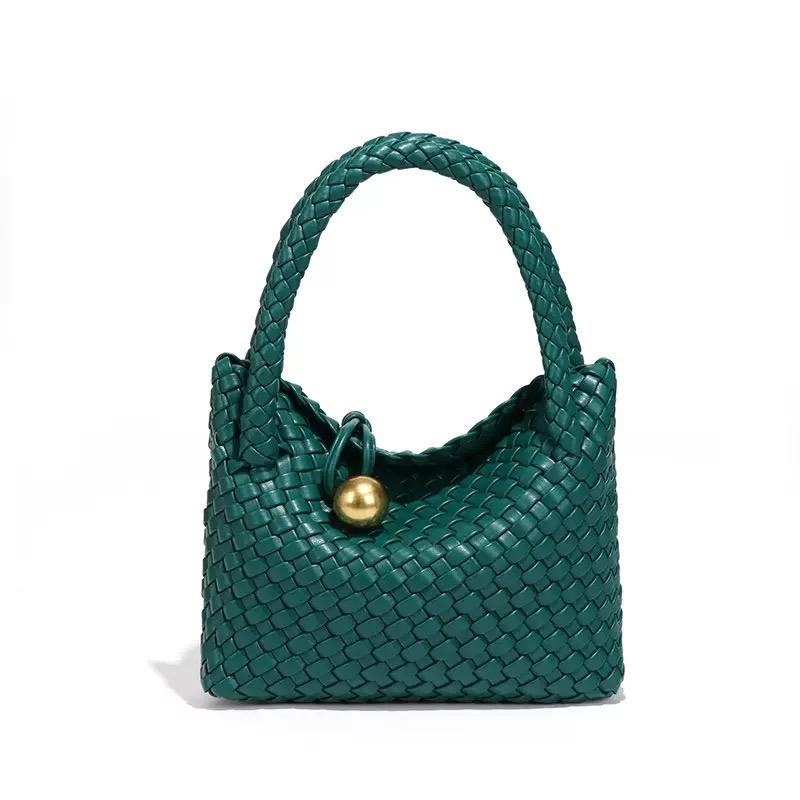 Woven Shoulder Bag for Women Crossbody Tote Bag for Women Small Handbag Vegan Leather Purse Tote Handbag Hobo Bag
