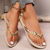 Summer Elegant Round Toe and Sexy Low Heel Casual Slippers Fashionable Best Selling New Comfortable Plus Size Women's Slippers