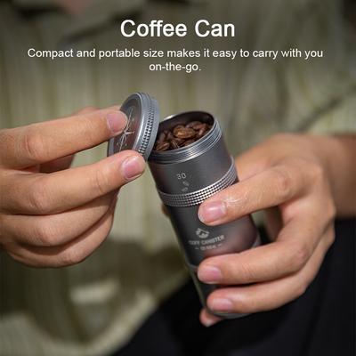 Coffee Can Outdoor Camping Aluminum Alloy Coffee Bean Tea-leaves Storage Bottle Sealed Layered