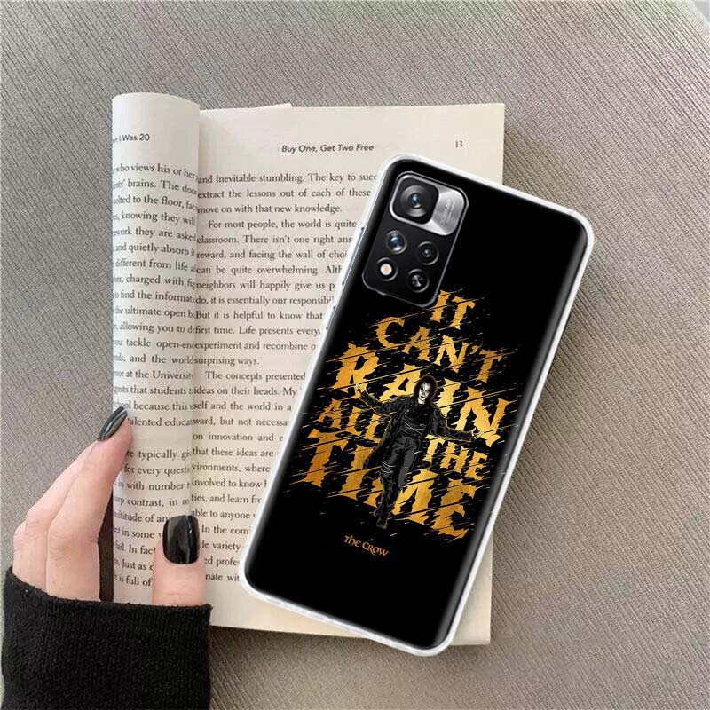 Film THE C-CROW Handyhülle Für Redmi Note 13 12 Pro Plus 14 15 Pro 5G 11 11T 11E 11S 10 Pro 10S 9 9S Hülle Handy Klar TPU Capa