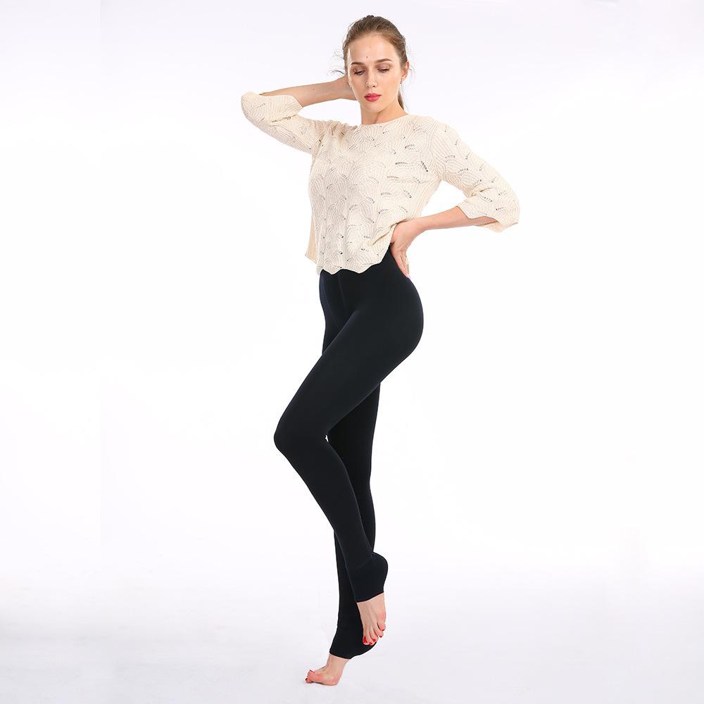 Pearl Fleece Tight Pants for Women, Autumn and Winter Fleece Thickened One-piece Tights, Warm Leggings