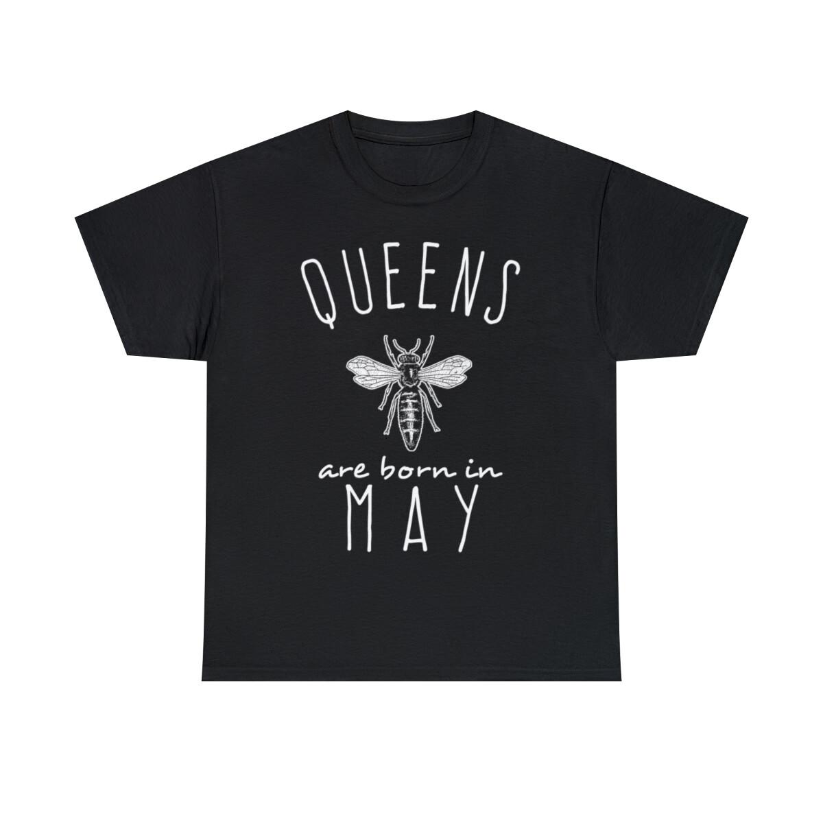 Queens Are Born In May Graphic Tee Shirt, S-5XL XXXXL