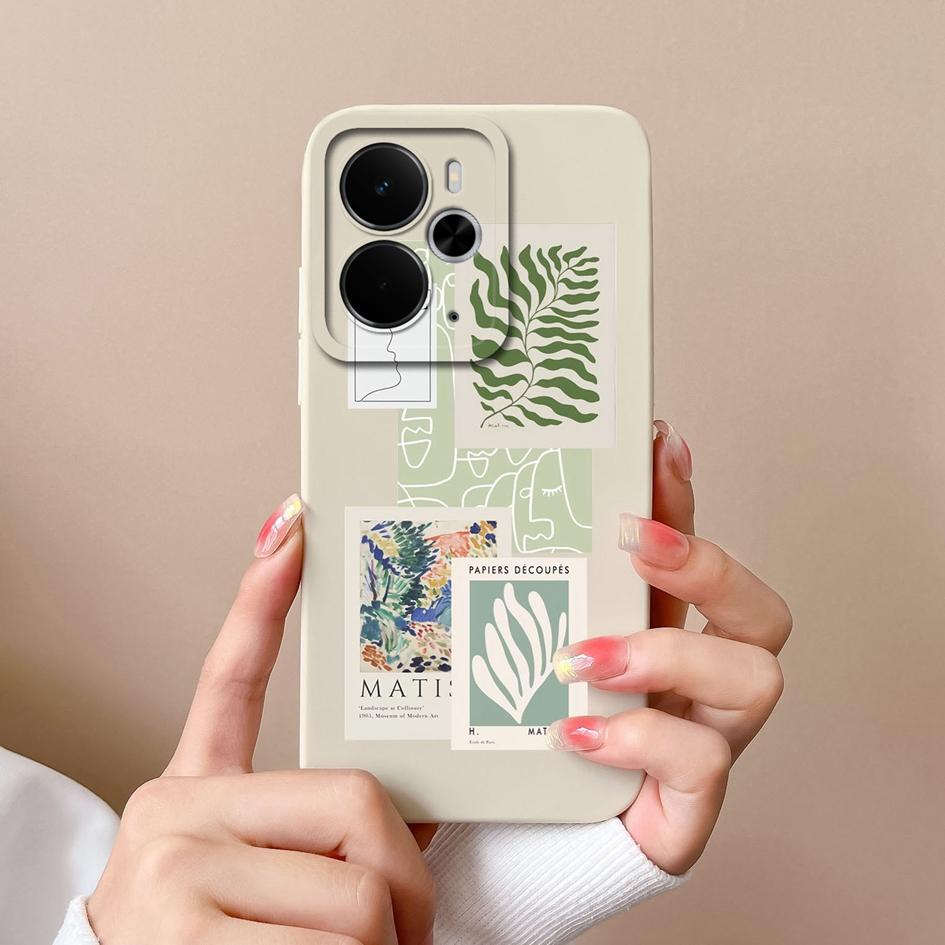 Case For Oppo A5 Pro Realme Narzo 10 30 60 C75x 14X 14 14T P3 For Beautiful Leopard Print Patterns Liquid Silicone Anti Fall Durable Covers Oppo Shell