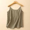 Damen Ethnische Bestickte Baumwoll-Leinen West Camisole
